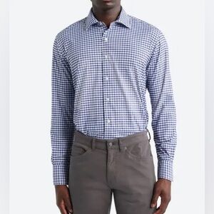 Calibrate Men Tops Button Down Trim fit Shirt size 14.5/32-33